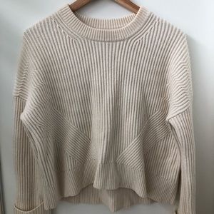 ALLSAINTS Thick Cashmere & Wool Sweater - Cream